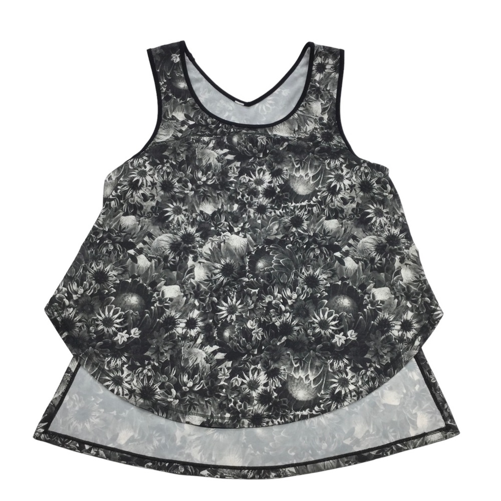 Lululemon Floral lightweight Split Singlet, 6 - image 2